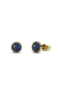 PENDIENTES CABOCHON ORO ZAFIRO CABUJON 4,00MM