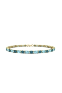 PULSERA FALLS ORO TOPACIO AZUL Y LONDON