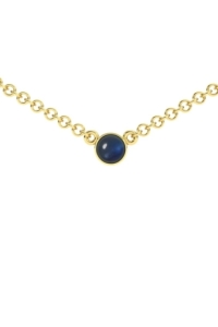 GARGANTILLA CABOCHON ORO ZAFIRO CABUJON 4,00MM