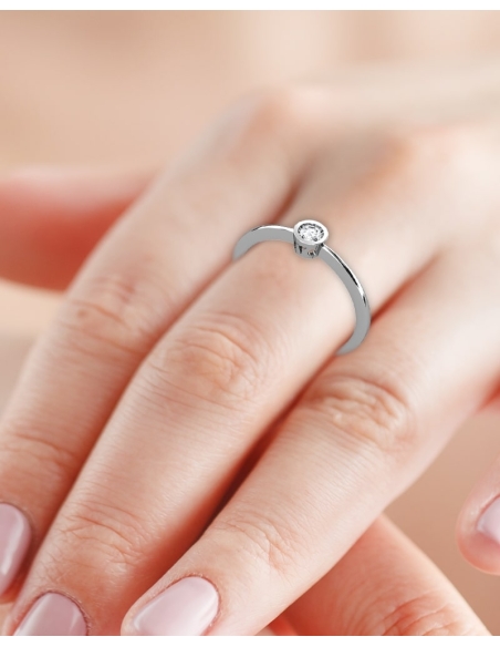 ANILLO CAMDEN DE ORO Y DIAMANTE DE 0,15 CT