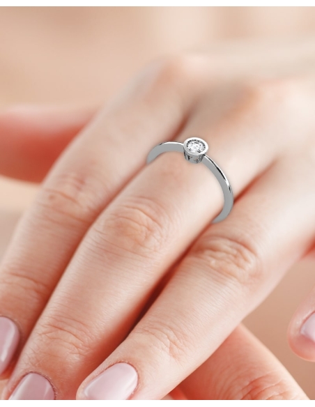 ANILLO CAMDEN DE ORO Y DIAMANTE DE 0,20 CT