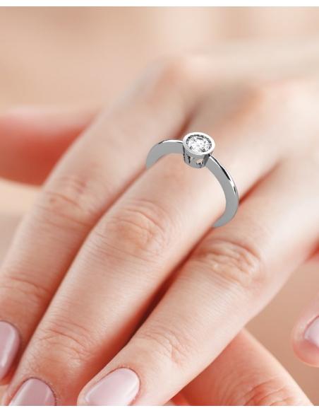 ANILLO CAMDEN DE ORO Y DIAMANTE DE 0,50 CT