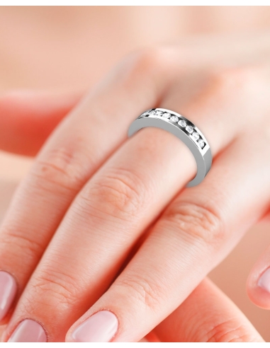 ANILLO MEDIA ALIANZA QUEENSTOWN DE ORO Y...