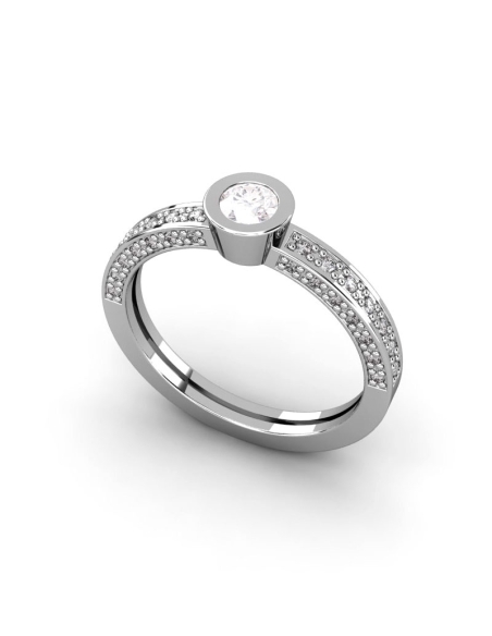 ANILLO ORO DIAMANTE 0,50 CT