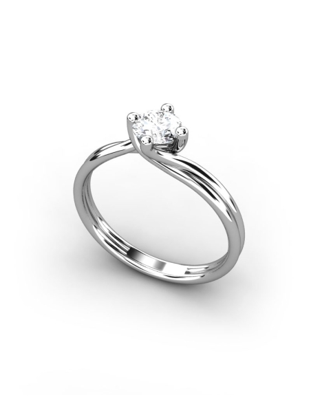 ANILLO OXFORD DE ORO Y DIAMANTE DE 0,50 CT